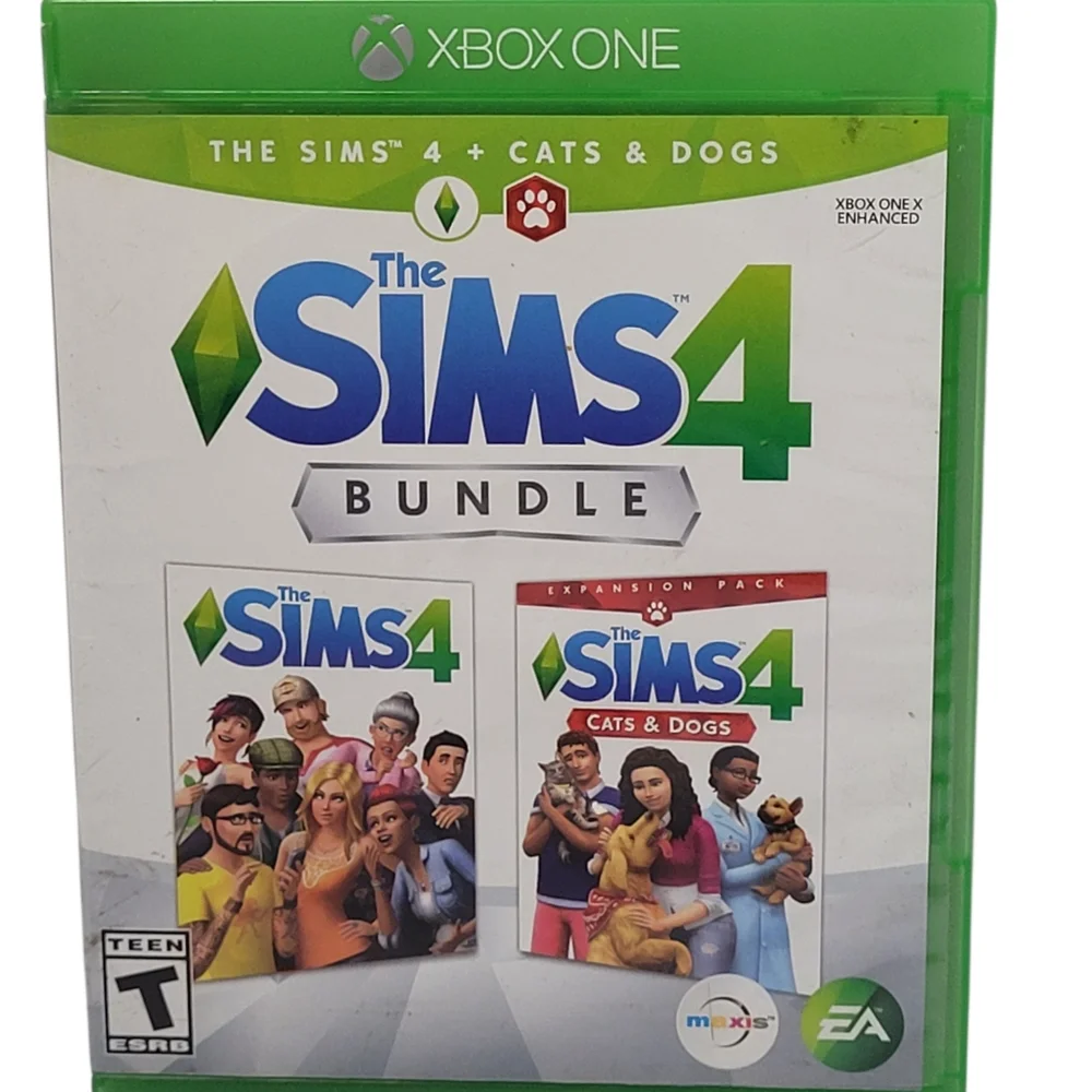 The Sims 4: Cats & Dogs Bundle - Microsoft Xbox One Complete With Insert 2- In 1